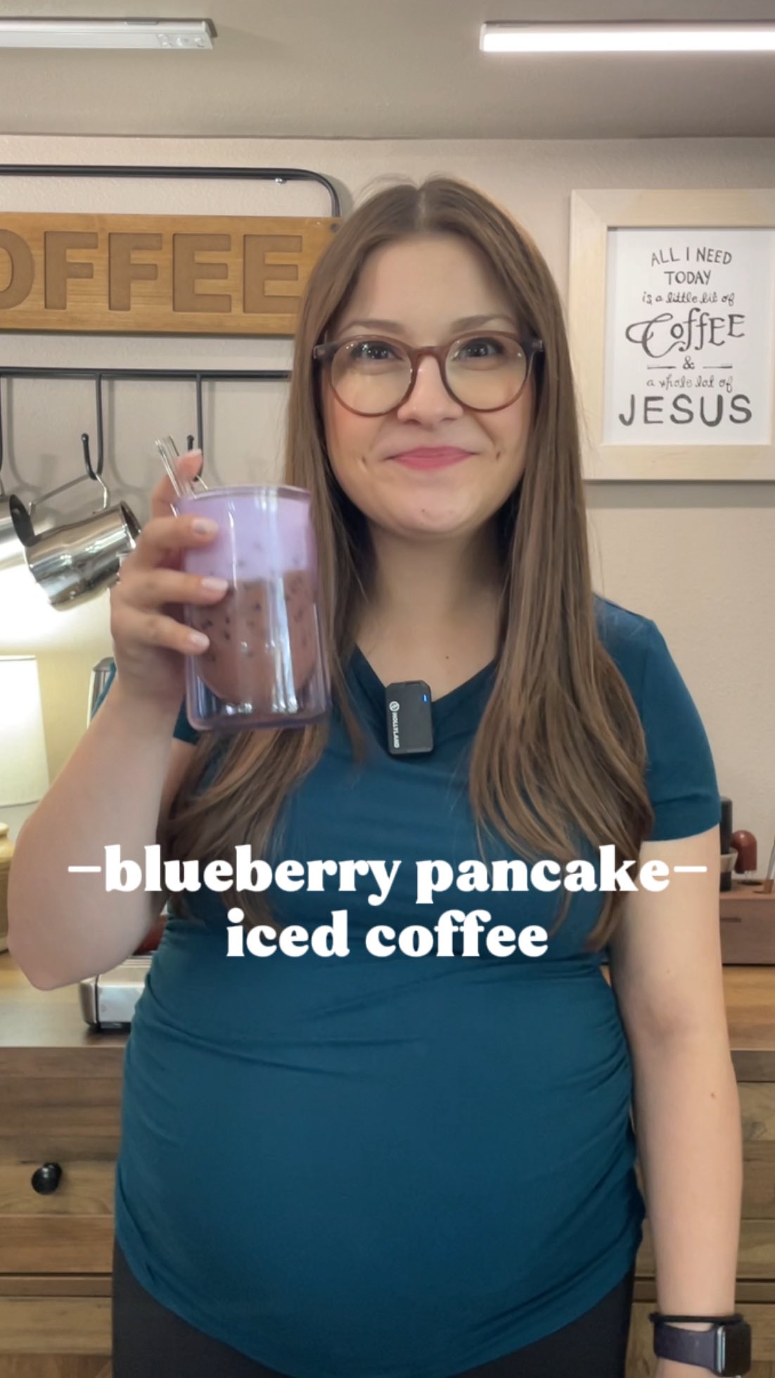 Instagram post by @ambriadrinkscoffee for Silk. Caption reads: 🫐🥞🫐🥞🫐🥞

This combo was 👌🏼 

@silk....