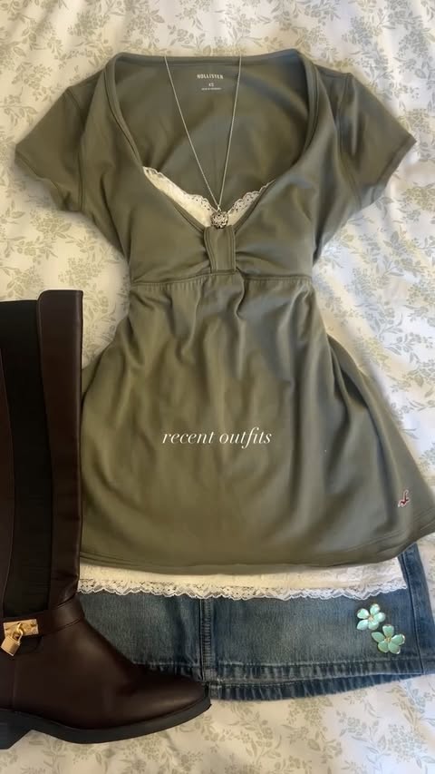 Instagram post by @lilyofthevalley081 for hollister. Caption reads: Recent outfits with @hollister !! - Shop featured....