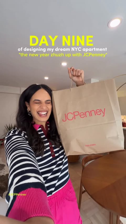 Instagram post by @chelseaasoflate for JCPenney. Caption reads: [...] a home!✨ 

Picked up some pieces from....