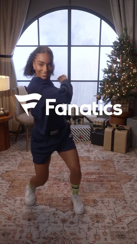 Instagram post by @charlizeglass for Fanatics. Caption reads: @fanatics just made game days more fun. Supporting....