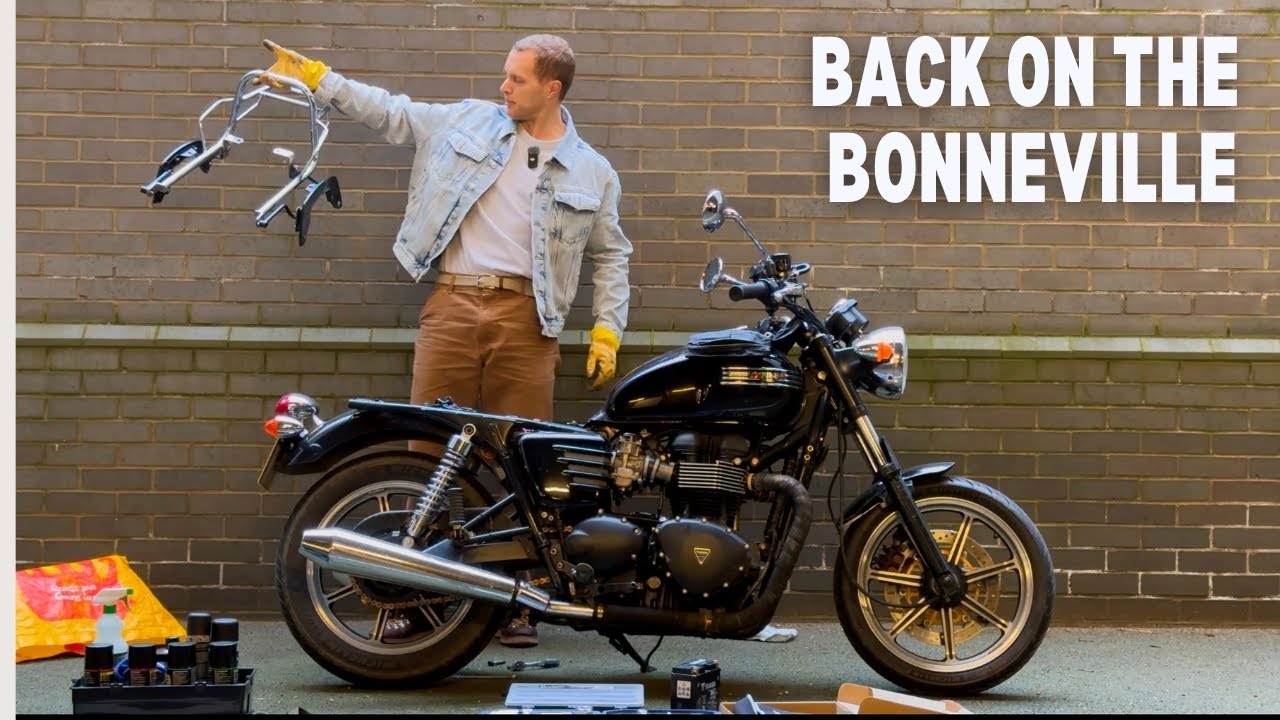 YouTube post by @FreddieDobbs for LITELOK. Caption reads: Back Home, and Back on the Bonneville | Into....