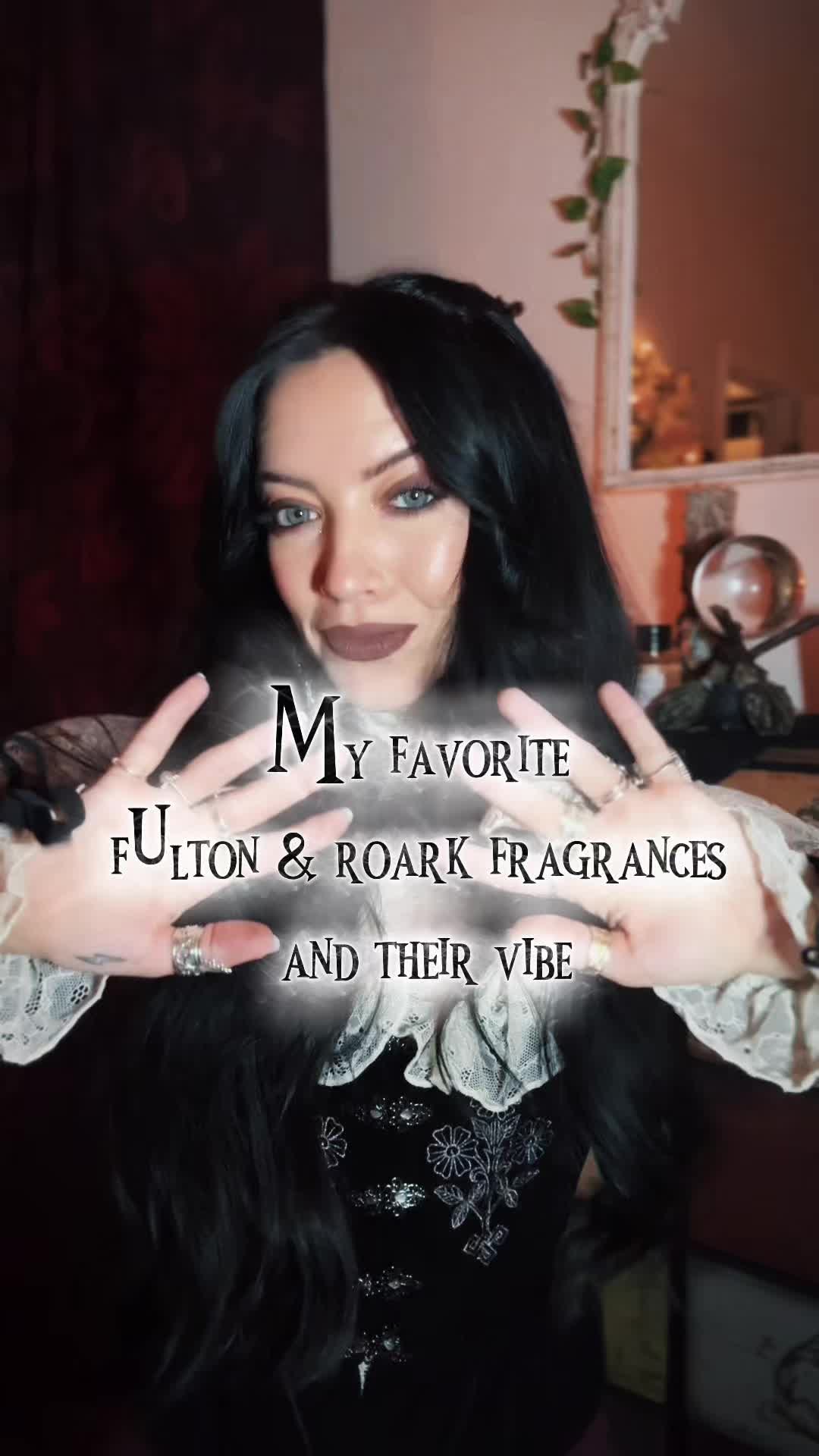 TikTok post by @hndelavega for Fulton & Roark. Caption reads: [...] scent is so important to me and @Fulton &....