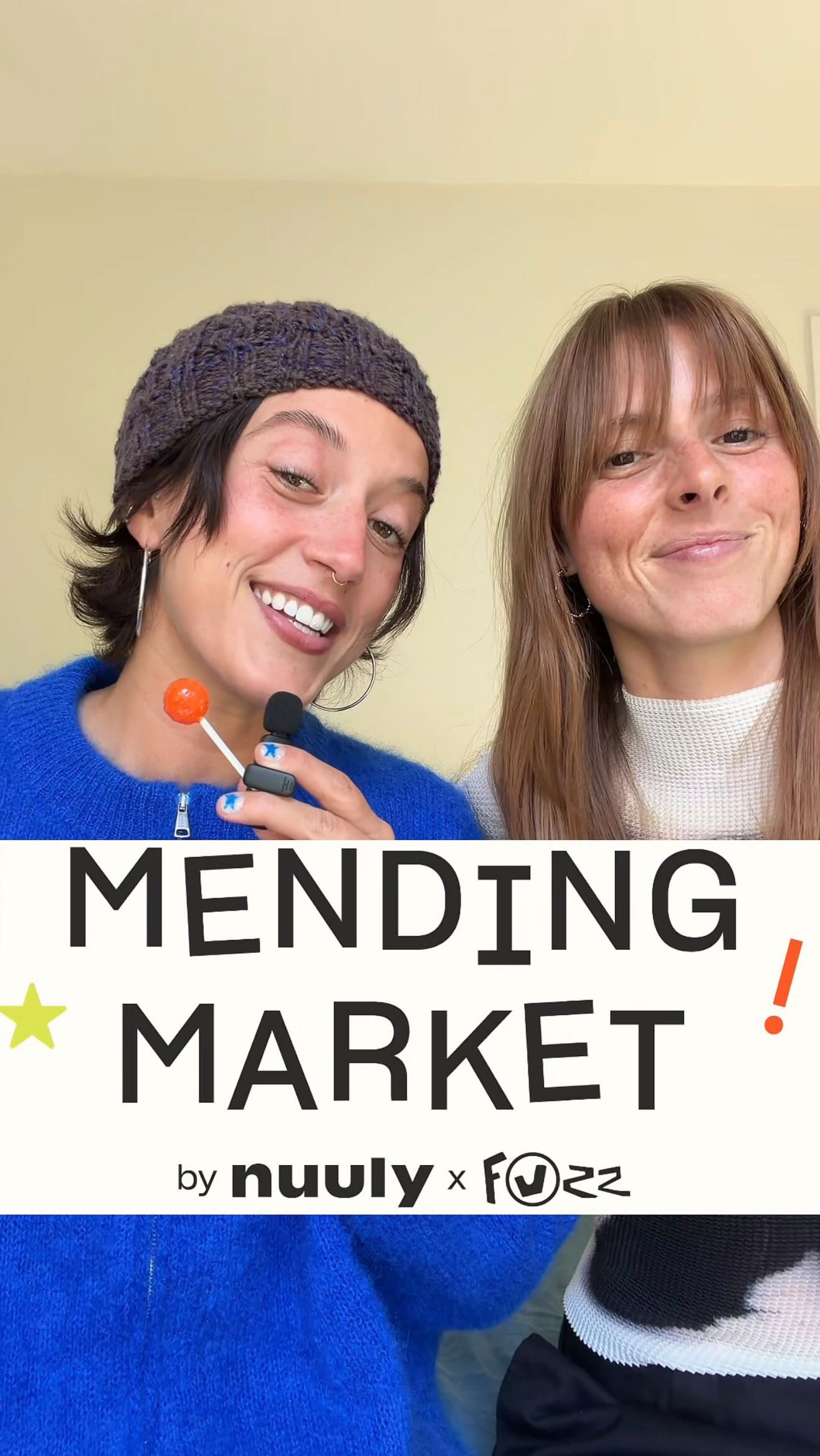 Instagram post by @fuzzandfuzz for Nuuly. Caption reads: curating and co-hosting a v special night with....