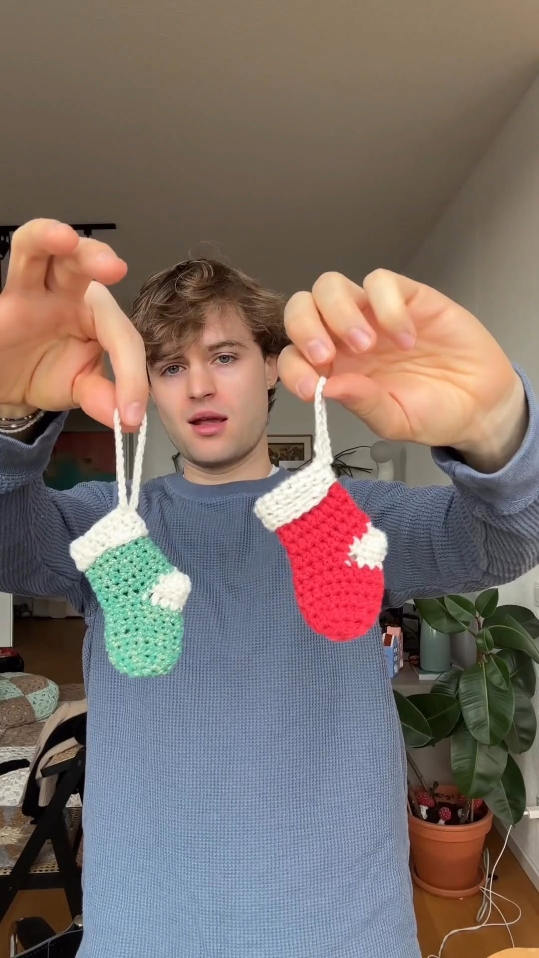 Instagram post by @henripurnell for Happy Socks. Caption reads: Getting Christmas ready with Happy Socks....