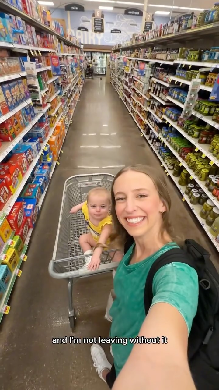 Instagram post by @jadenmcgrew for LesserEvil. Caption reads: [...] so it is always easy to stock up! 🛒✨....