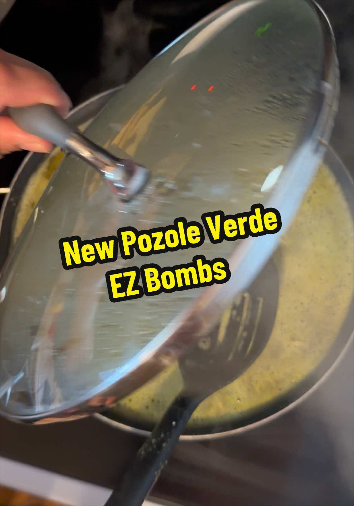 TikTok post by @daniellevermillion4 for EZ Bombs. Caption reads: [...] pozole without all her hard work. EZ bombs....