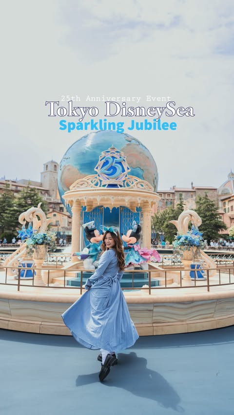 Instagram post by @kimdaoblog for Tokyo Disney Resort. Caption reads: [...] 𝓙𝓾𝓫𝓲𝓵𝓮𝓮 💙 #PR Hosted by Tokyo Disney....