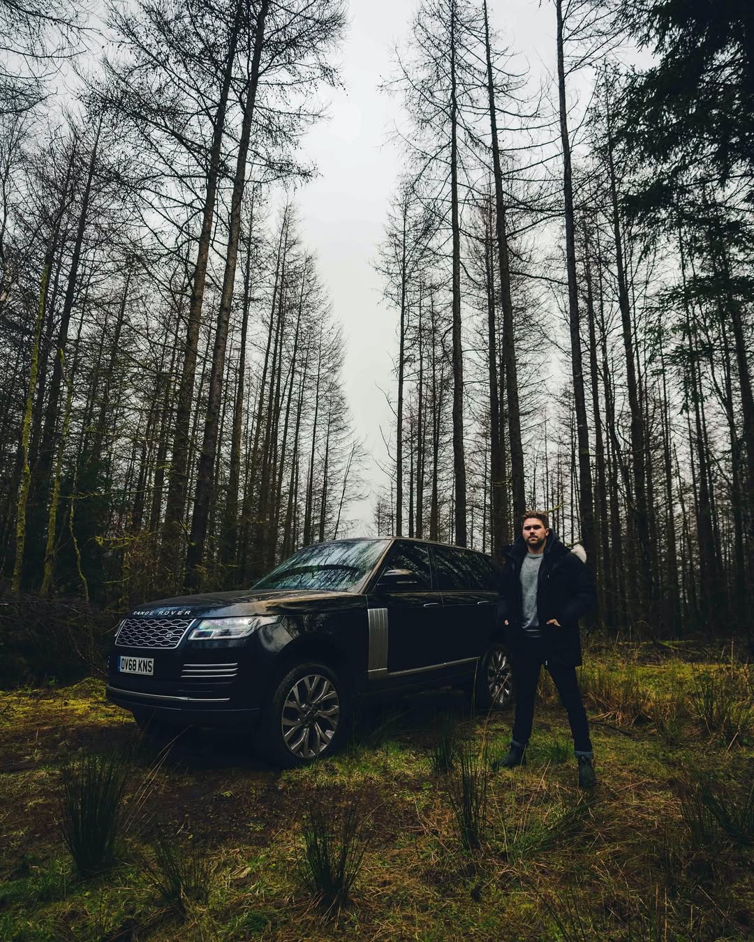 Instagram post by @thechrishau for Land Rover. Caption reads: Agent Chris Hau reporting for duty. Two years ago....