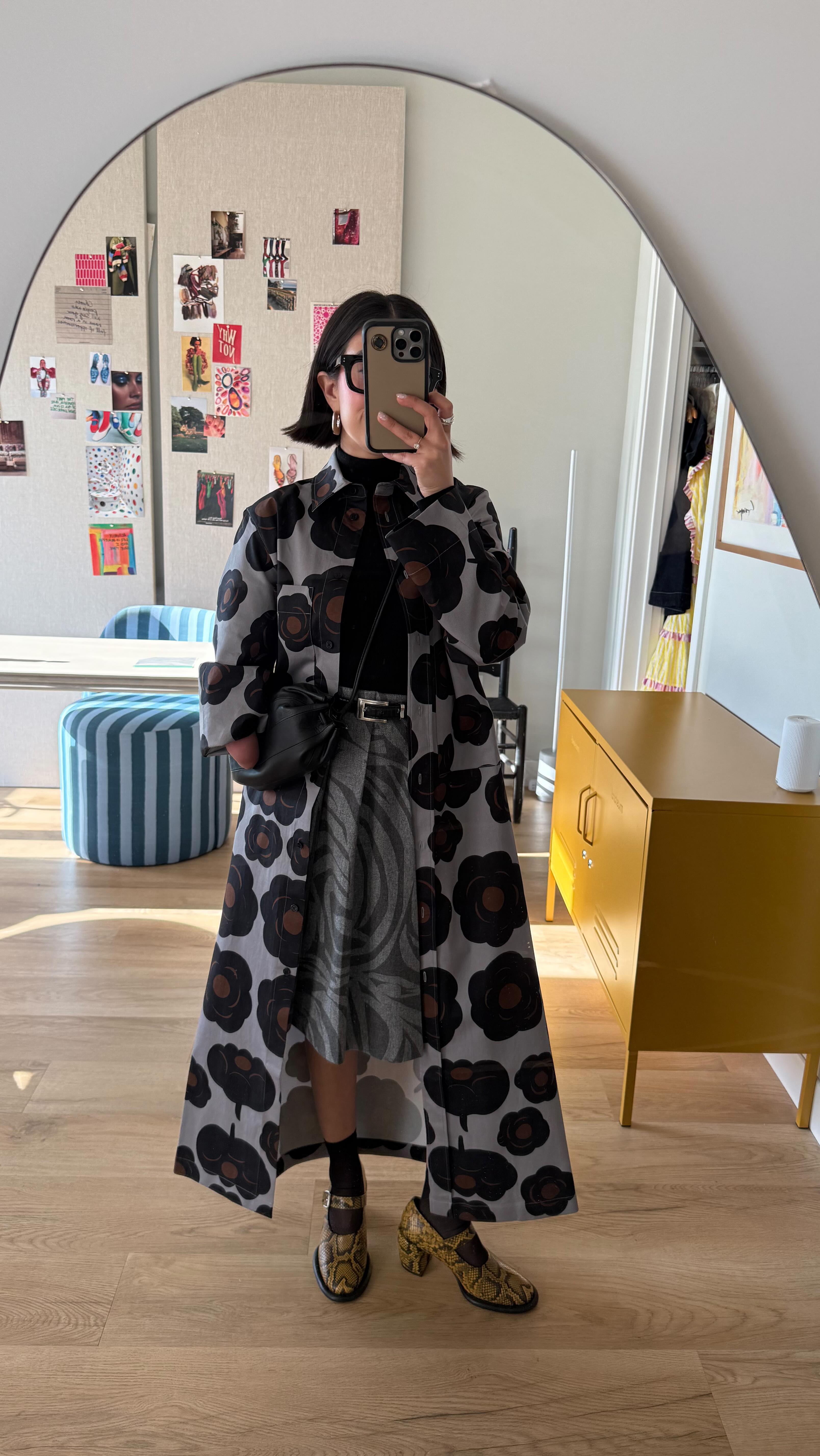 Instagram post by @aprillockhart for Marimekko. Caption reads: my hot take 💜 when i think of brands that reflect....