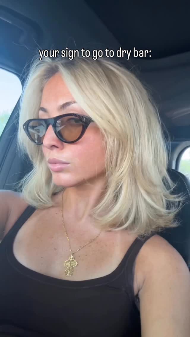 Instagram post by @katieraym0nd for Drybar. Caption reads: i’ve heard mixed reviews but they NAILED it and i....