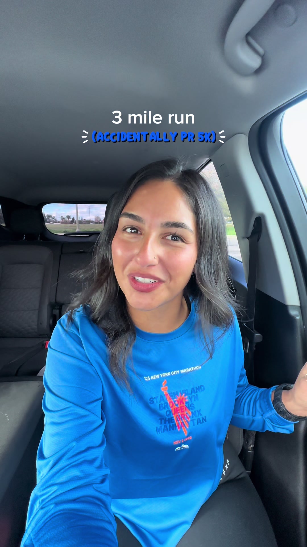 TikTok post by @gisss.ellle for Saucony. Caption reads: What race should I run next? 👀 - - @Shokz Sports....