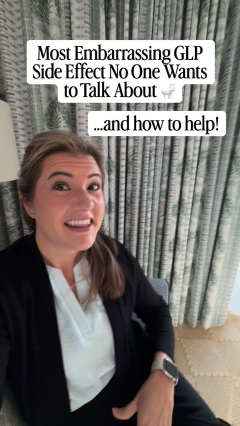 Instagram post by @journey_with_karlie for Pure Encapsulations. Caption reads: Let’s talk about the side effect nobody warns you....