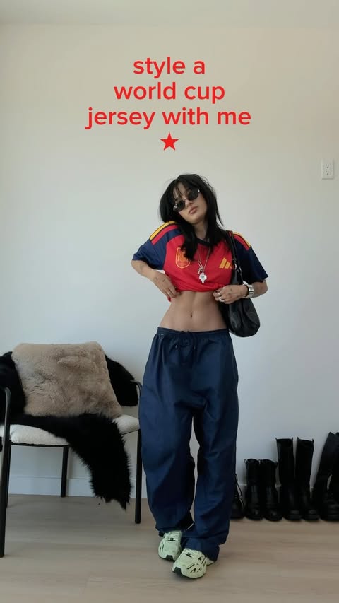 Instagram post by @aryaanag for adidas Football. Caption reads: [...] ready with @macys #macysworldcup....
