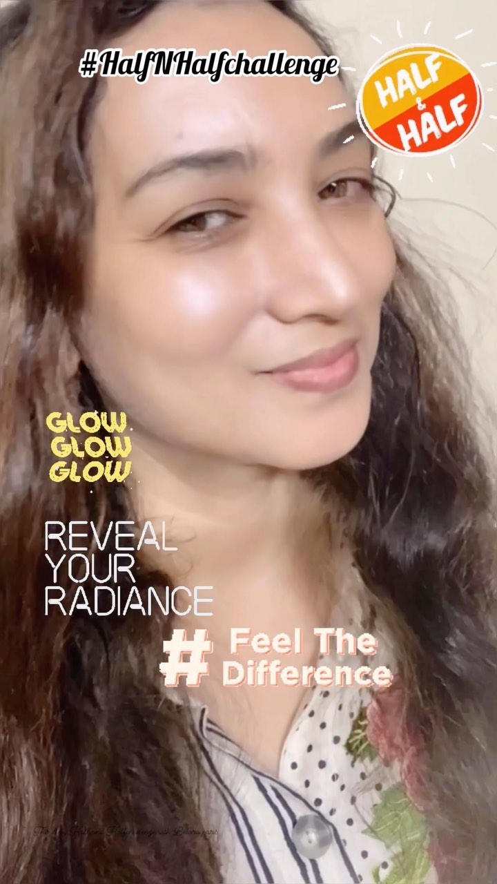 Instagram post by @fernweh_kalpana for Belora. Caption reads: #ad#collaboration 
This is my #HalfNHalfchallenge....