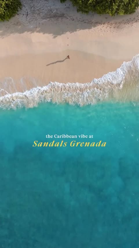 Instagram post by @travelifejournal for Sandals Resorts. Caption reads: a few days at Sandals Grenada turned into....
