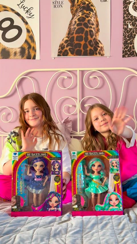 Instagram post by @nel.m.official for Rainbow High. Caption reads: [...] your BESTIE new favourite DOLLS 🌈✨....