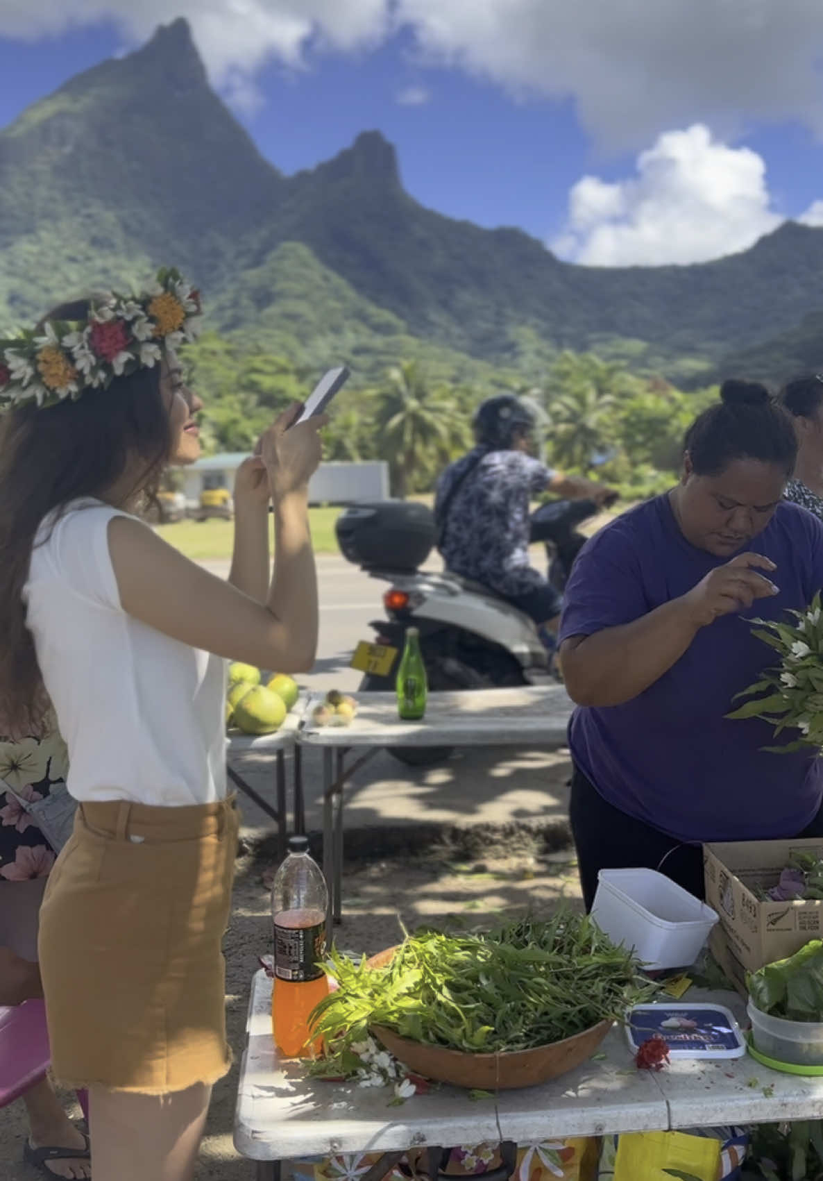 TikTok post by @roselucyy for KENZO Parfums. Caption reads: Iaorana 🇵🇫🥭🥹🧡 l’endroit le plus incroyable du....