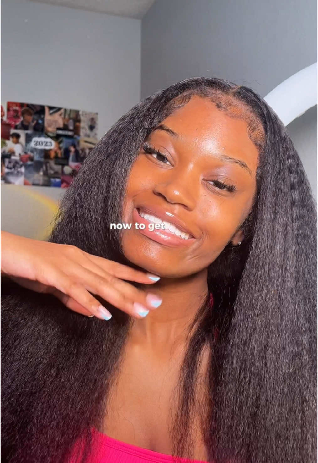 TikTok post by @amiraondawall for Ashimary Hair. Caption reads: yes girl silk presses can last during the summer....
