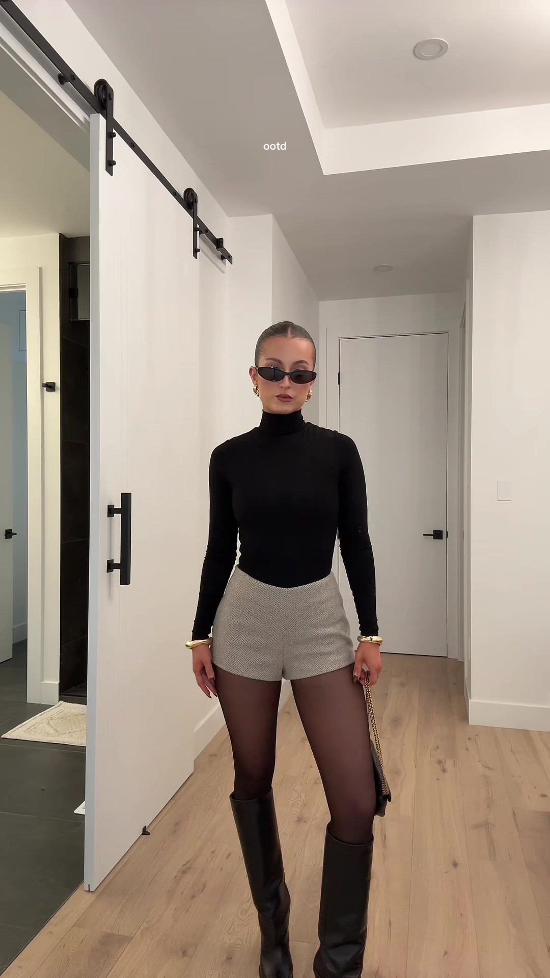 TikTok post by @ondreah.kristof for Naked Wardrobe. Caption reads: My outfit of the night from @Naked Wardrobe....