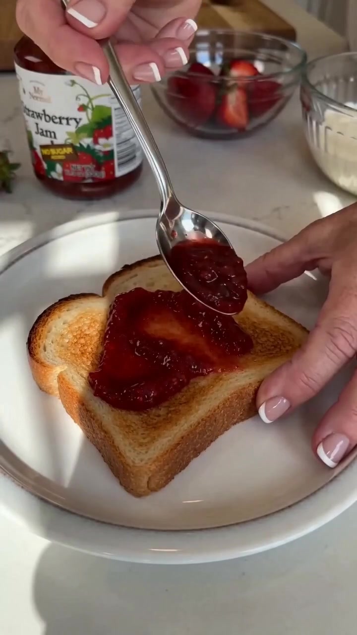 TikTok post by @kimwatfordstyle for PicketPlay Shop. Caption reads: [...] jam is such a good little swap 🍓....
