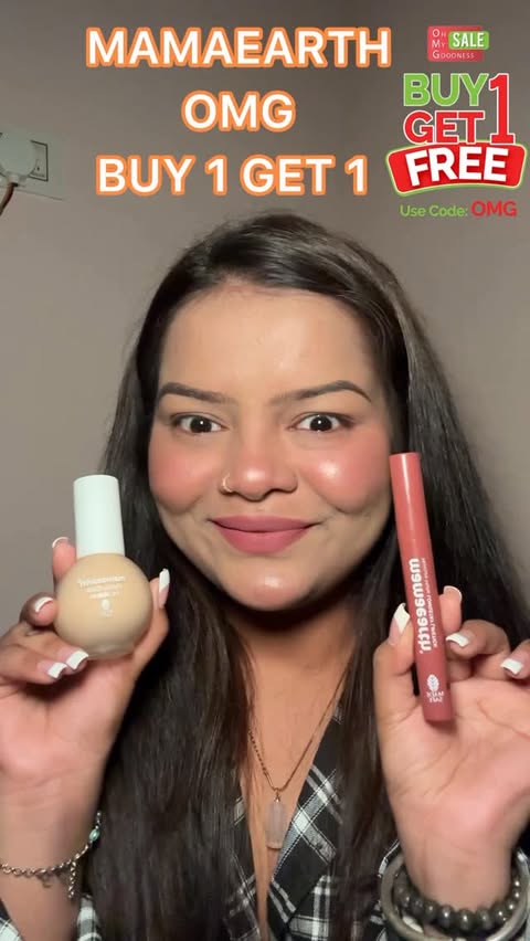 Instagram post by @khushbu.jagdish for Mamaearth. Caption reads: [...] for link✨

The BUY 1 GET 1 sale is live on....