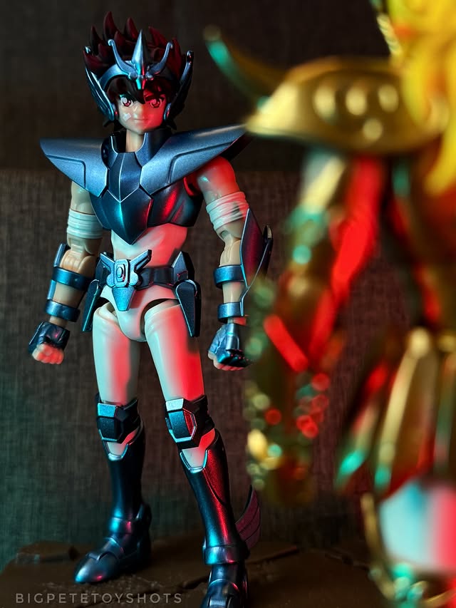 Instagram post by @awesometoystv for Blokees. Caption reads: Pegasus Seiya (Manga Ver) @blokees.official Saint....