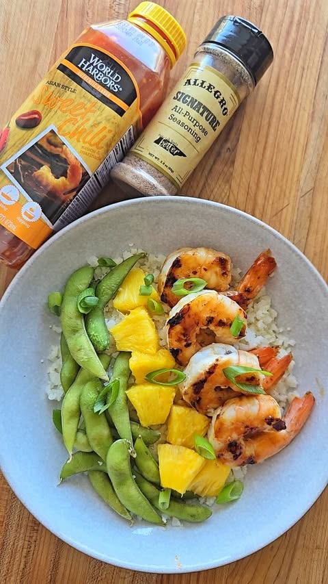 Instagram post by @jennys_coastal_cuisine for Allegro Marinade. Caption reads: [...] from @costco Wooden skewers 1 tsp....