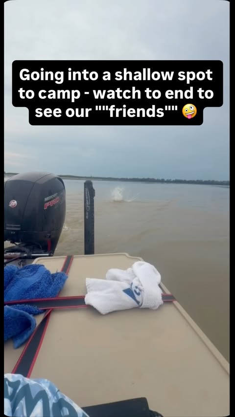 Instagram post by @kkavajecz for Mercury Marine. Caption reads: Going into a shallow spot to camp - watch to end....