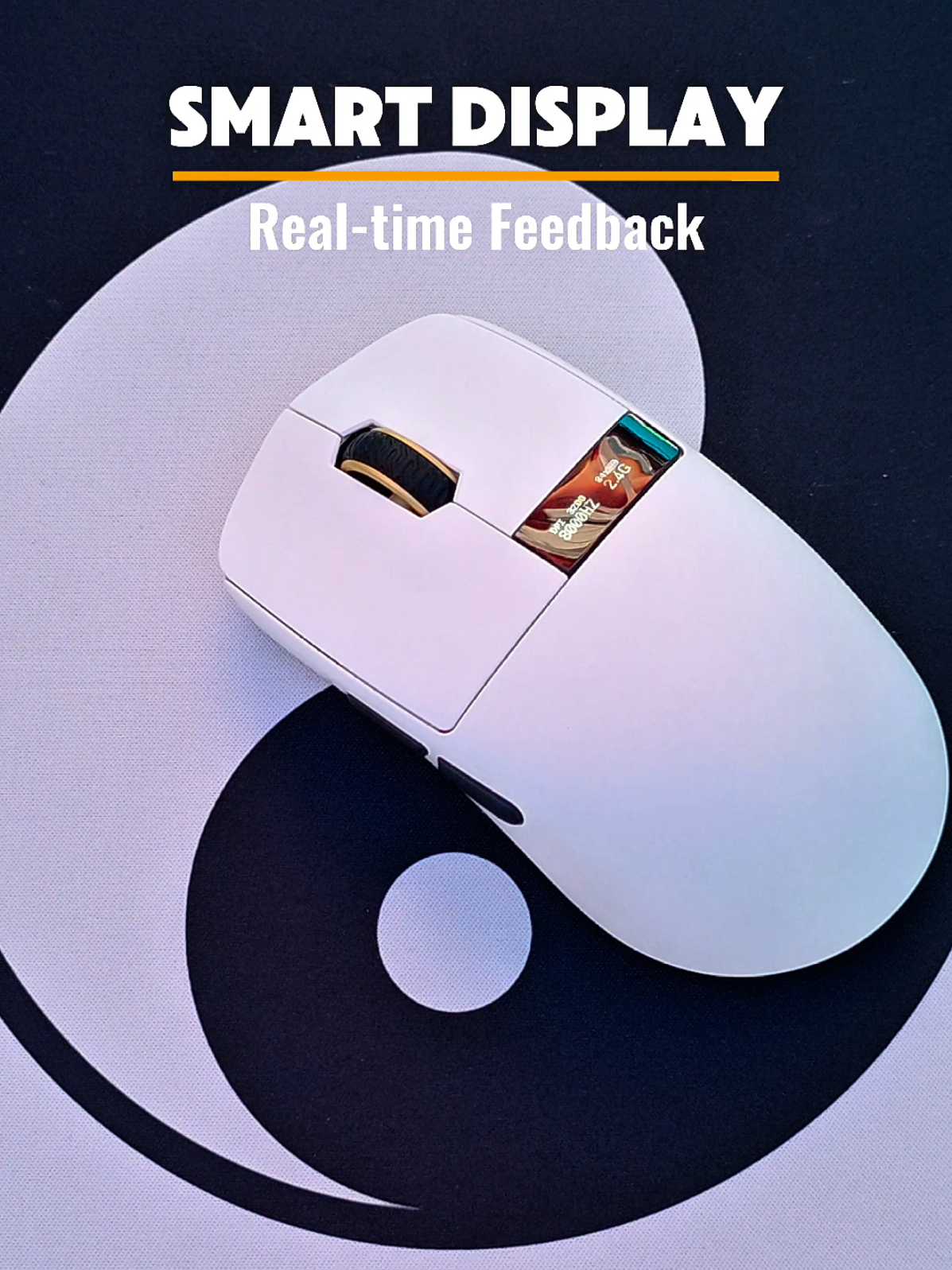 TikTok post by @maccagames for Chilkey. Caption reads: A mouse with an LCD screen? 😱 @chilkey  #chilkey....