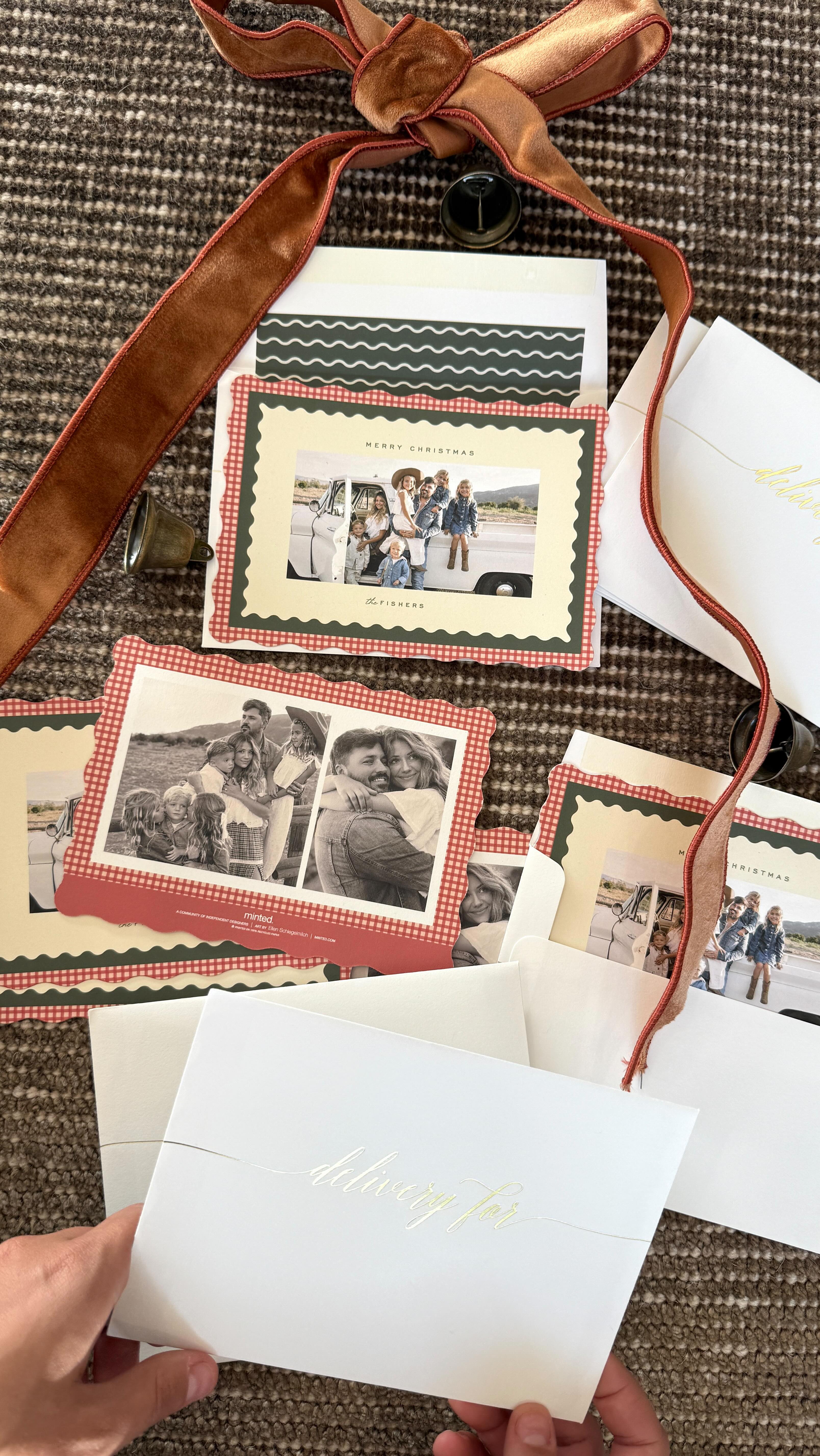 Instagram post by @madisonbontempo for Minted. Caption reads: Holiday cards are one of my favorite little....