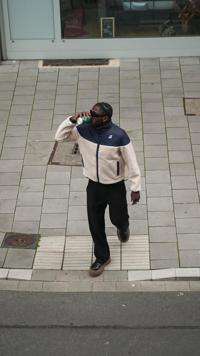 Instagram post by @stillchris for K-way. Caption reads: it's getting cold 🥶ᵃᵈ @kway_official @zalando....