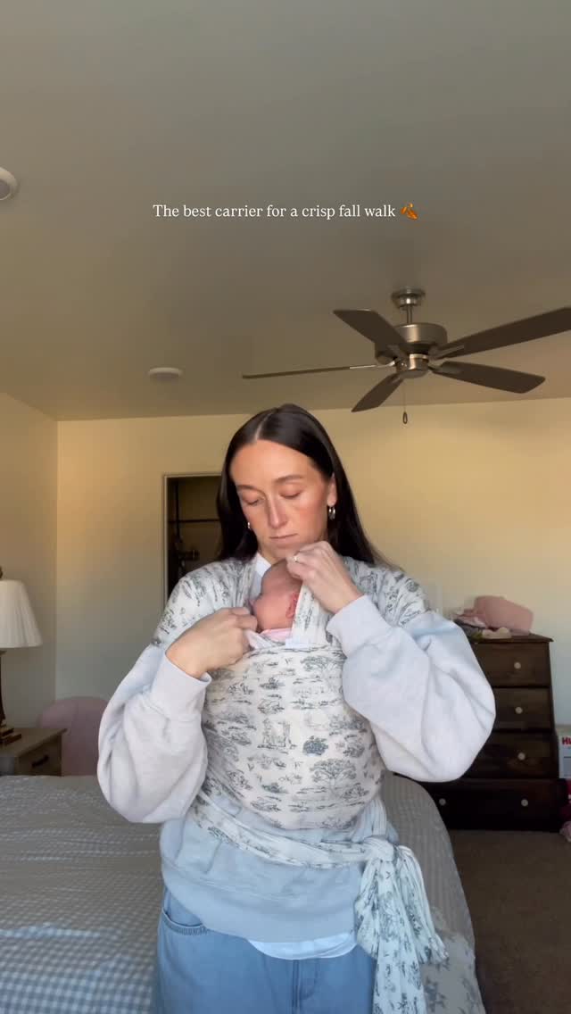 Instagram post by @briquelella for Solly Baby. Caption reads: My new favorite carrier 😭💫 my baby LOVES this....