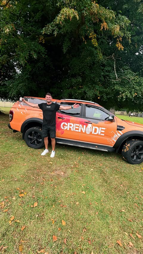 Instagram post by @martyguilfoyle for Grenade. Caption reads: [...] one of the first to try the brand-new....