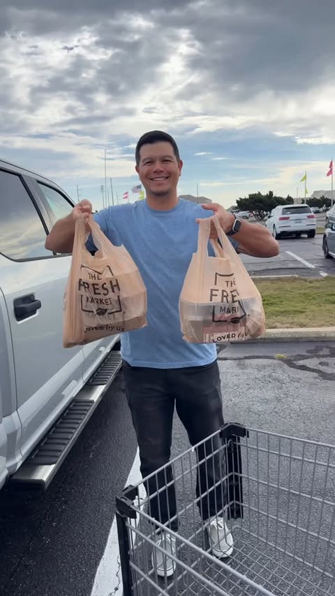 Instagram post by @ninjacue for The Fresh Market. Caption reads: [...] the holidays easier this year....