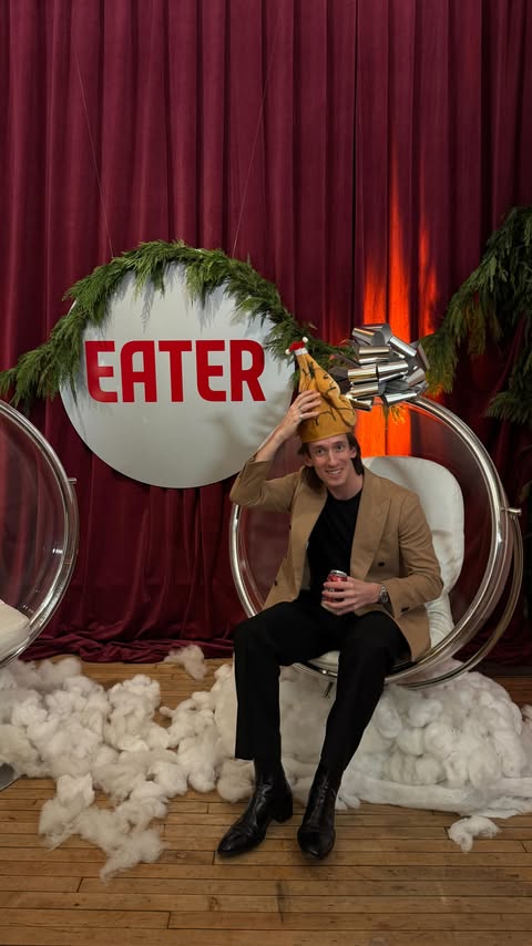 Instagram post by @instantgraham_ for Eater. Caption reads: [...] to get me in the Holiday spirit with @eater....