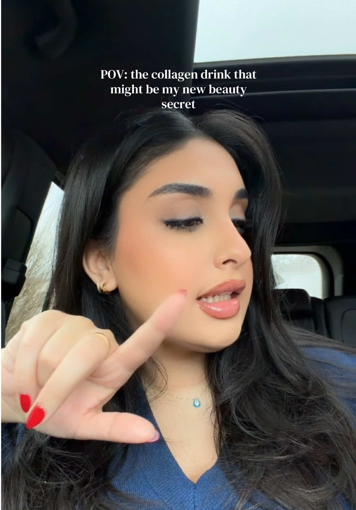 TikTok post by @hadeel_al93 for NatureWise. Caption reads: Trying out this NatureWise liquid collagen renewal....