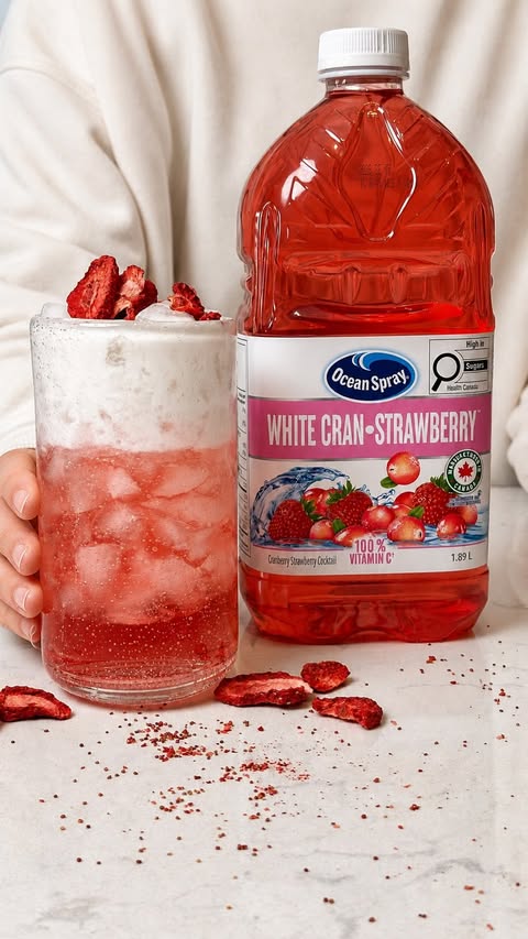 Instagram post by @champagneang for Ocean Spray. Caption reads: [...] and so easy to make. I’ve been using....