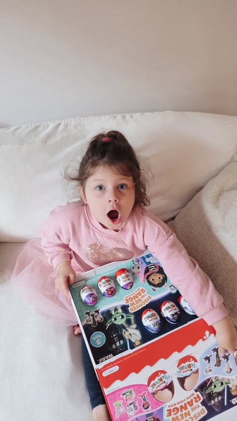 Instagram post by @kaleahs_world for Kinder. Caption reads: @kinderglobal has teamed up with Gabby's [...].