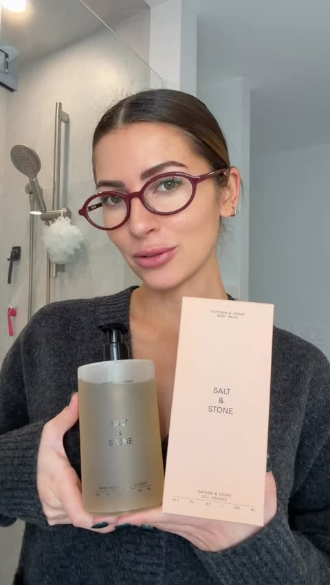 Instagram post by @marinarossa for SALT & STONE. Caption reads: less clutter, better routines and a few everyday....