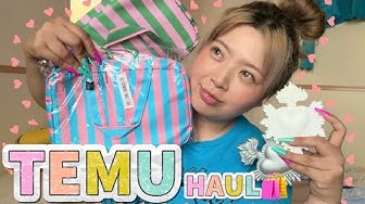 YouTube post by @CHANYURI for OtoLogic. Caption reads: TEMU HAUL🛍 Colorful things are just so cute after....