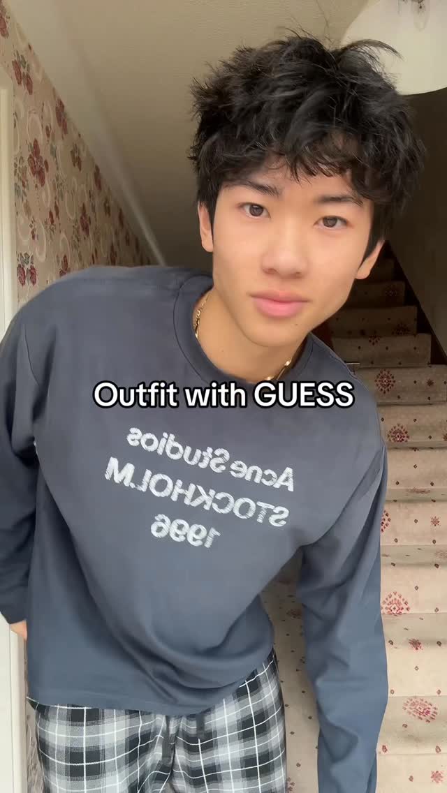 Instagram post by @joshchan00 for GUESS. Caption reads: thank you @guess 

#explore #reels.