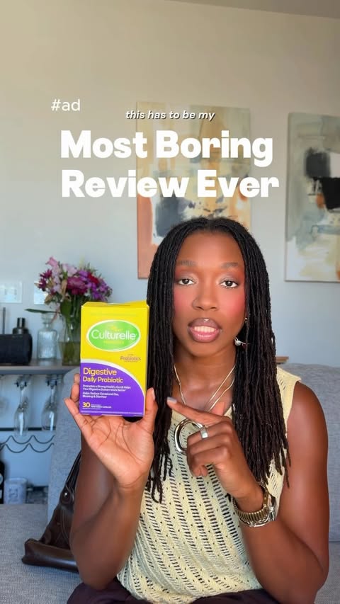 Instagram post by @nylah.akua for Culturelle. Caption reads: #ad Thank you @culturelleprobiotics for....