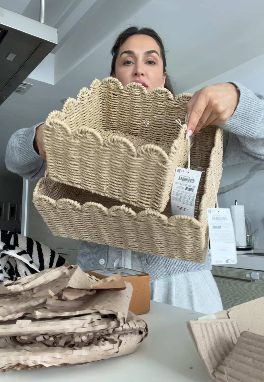 TikTok post by @dzaslavsky for Zara Home. Caption reads: [...] recent home decor finds for the new house....