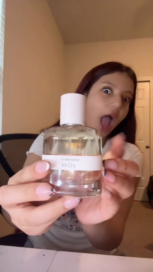 Instagram post by @life.w.valee for Olfactory NYC. Caption reads: my favorite factory!🫶🏻✨( @olfactorynyc....