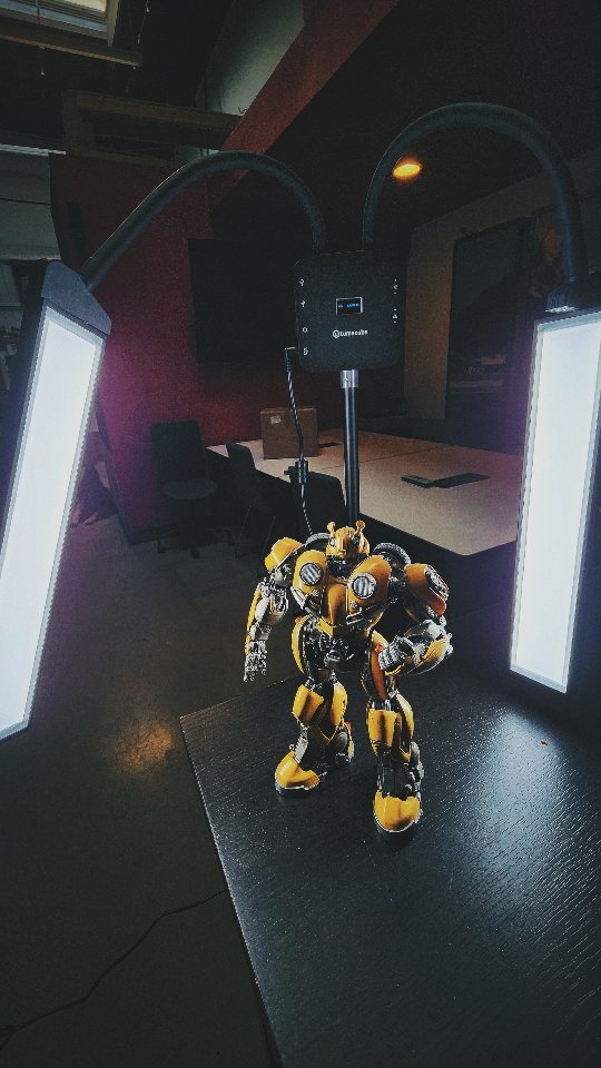 Instagram post by @blksrs for Lume Cube. Caption reads: The @LumeCube Flex Light Pro! 🔥 - Been eyeing....