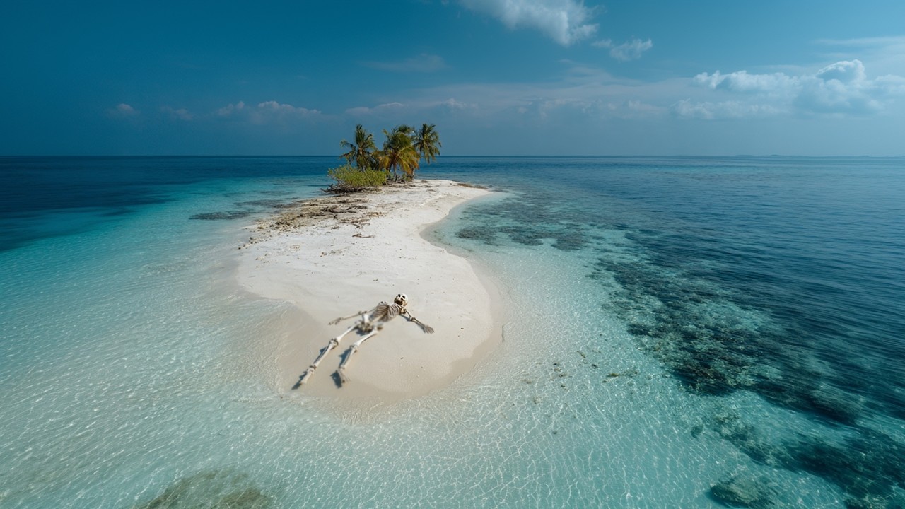 YouTube post by @ScaryInteresting for Shutterstock. Caption reads: Stranded Man's Found Journal Reveals Horrifying....