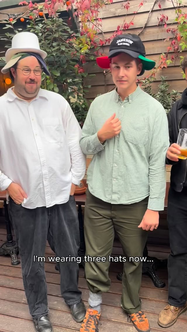 Instagram post by @tobyfrombath for Jameson Whiskey. Caption reads: You don’t need 4 hats to stand out from the crowd....