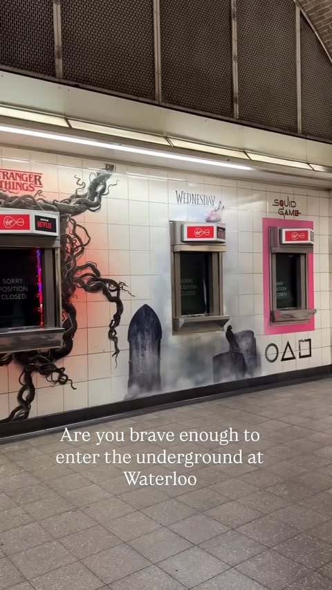 Instagram post by @kellyandhercubs for Virgin Media Ireland. Caption reads: Free today and tomorrow. Down on the underground....