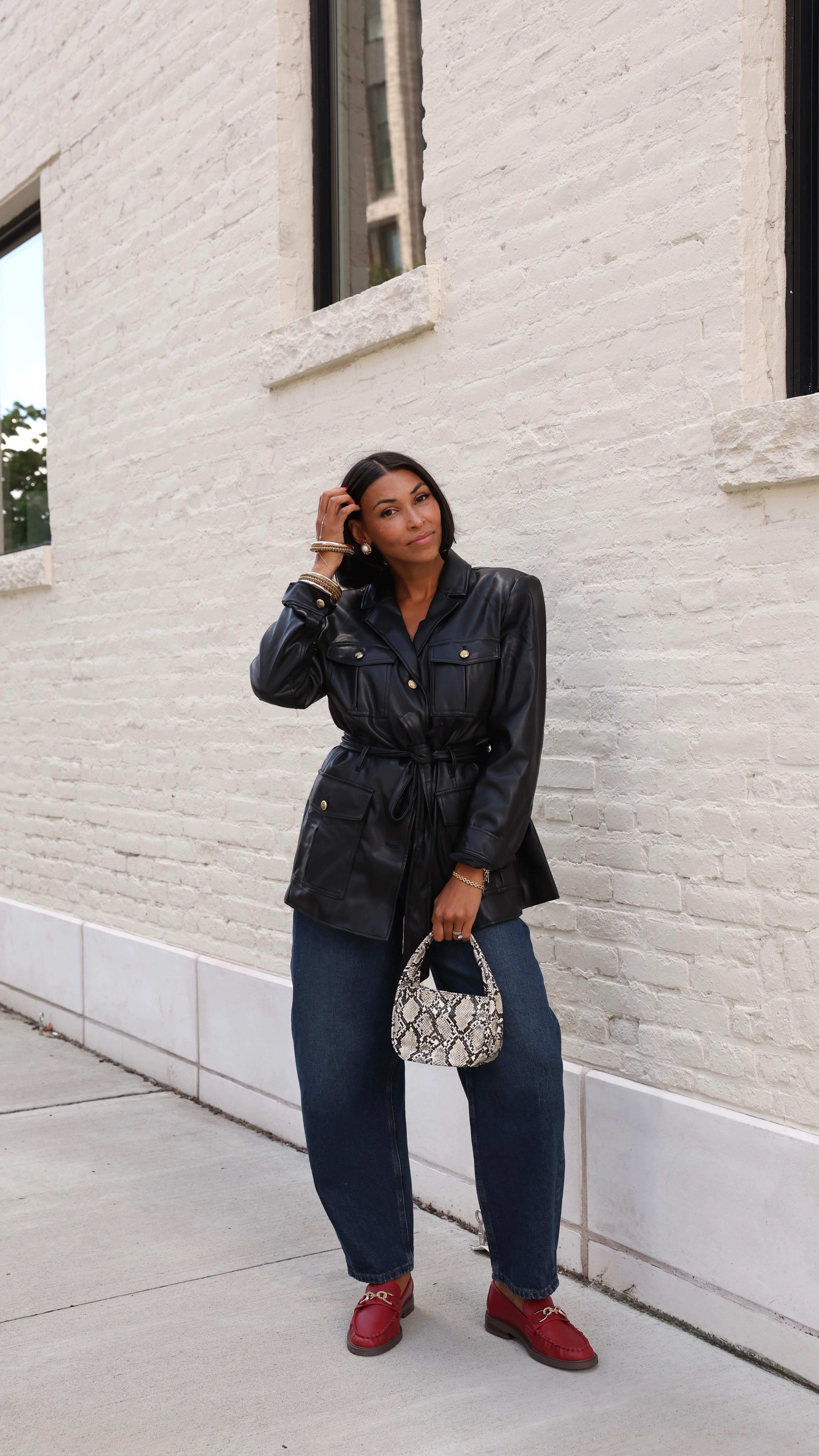 Instagram post by @dileinybaron for LOFT. Caption reads: What I’m wearing this fall with @loft✨ Which is....