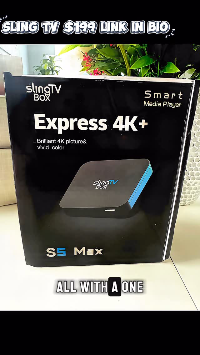 Instagram post by @ugcozy for SLING TV. Caption reads: 🎬 The easiest way to stream at home!
With the....